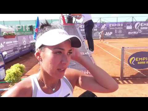 EMPIRE Slovak Open 2018: SF, interview, Veronica CEPEDE-ROYG (PAR) - Anna BLINKOVA (RUS) 6-3 6-0