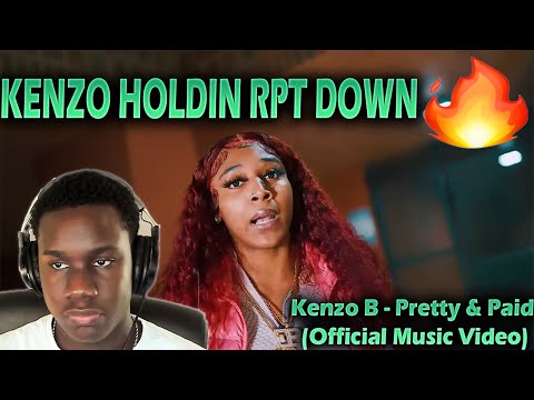 KENZO B HOLDIN RPT DOWN 🔥 WaviJus Reacts To - Kenzo B - Pretty & Paid (Official Music Video)