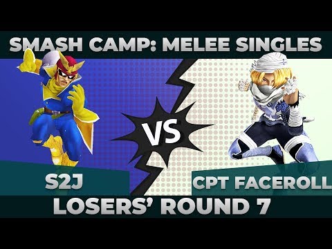 S2J vs Captain Faceroll - Losers' R7: Melee Singles Top 48 - Smash Camp 2019 | Cpt Falcon vs Sheik