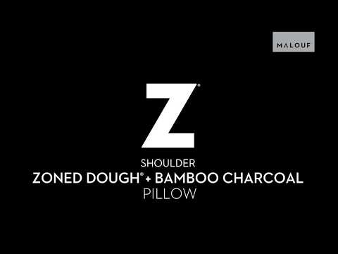 Z Shoulder Zoned Dough Bamboo Charcoal Pillow image 1