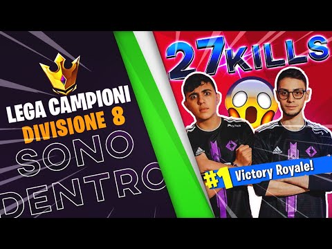 COME ARRIVARE in LEGA CAMPIONE su FORTNITE e PERDERE la TESTA!! 27 KILLS in DUO w/Ardi (BONUS)