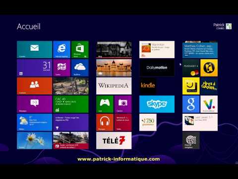 comment modifier ecran accueil windows 8