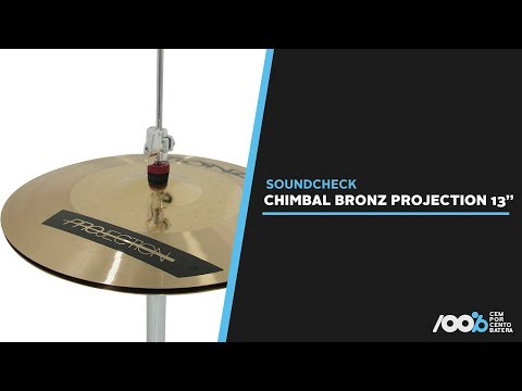 100% Batera Soundcheck - Chimbal Bronz Projection 13" Liga B10