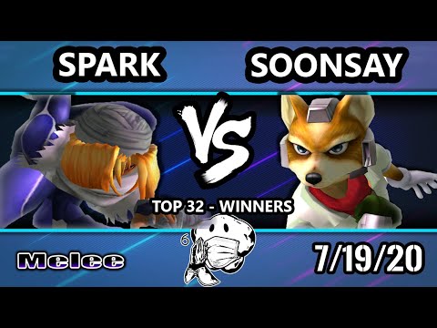 GOML 2020 SSBM - Spark (Sheik) Vs. Soonsay (Fox) Melee Top 32