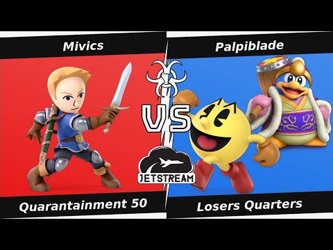 Quarantainment 50 Losers Quarters - Mivics (Mii Swordsman) Vs. Palpiblade (Pac Man, King DDD) - SSBU