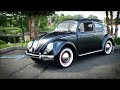 Classic VW BuGs 1954 Oval Window Beetle Ragtop Sunroof Restoration ScrapBook Montage