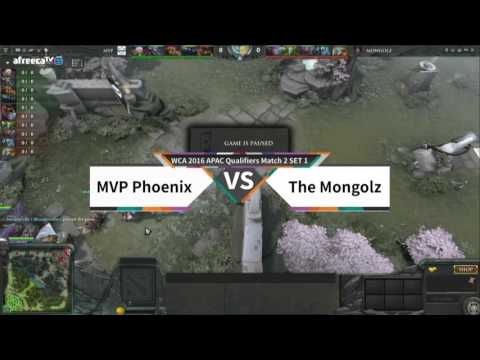 The Mongolz vs MVP Phoenix SET1 WCA 2016 APAC Qualifiers DOTA2 Match2 160412 ENG
