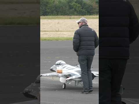 LARGE F-16 turbine jet ripping through the sky #radiocontrol #aviation #belgianairforce