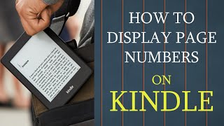 How to display page numbers on Kindle