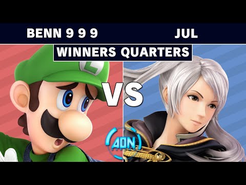 AON Ultimate #044 - Benn 9 9 9 (Luigi) Vs Jul (Robin) Winners Quarterfinals - Smash Ultimate