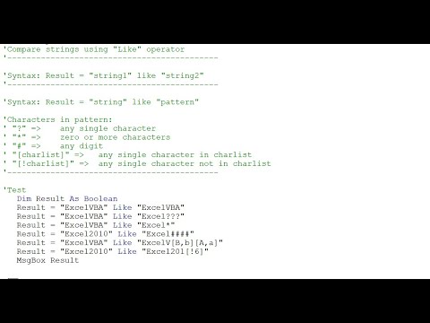 Compare strings in Excel VBA (full strings or with missing characters)