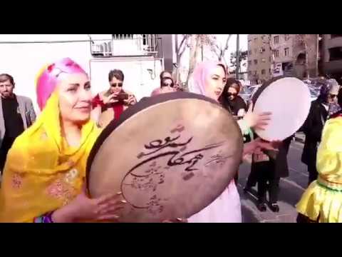 Street performances of Noroozkhani in Tehran - Amin Ajami with Gata Band and Ruja