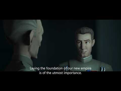 Admiral Rampart first meet Tarkin Scene Star Wars The Bad Batch Season 1 Episode 3 "Replacements"