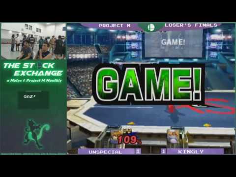 SOTR2- Unspecial (Fox) vs. KinGly (Shiek)- Project M Losers Finals