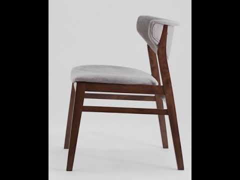 Стул "Ринго" (Рогожка Серая/Дерево цвет Орех)/SG/Rg