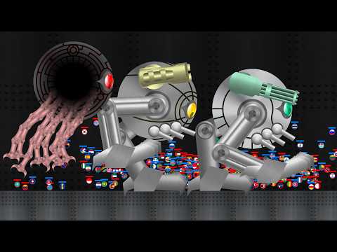 Escape From the Evolving Juggernaut - Survival Marble Race Countries