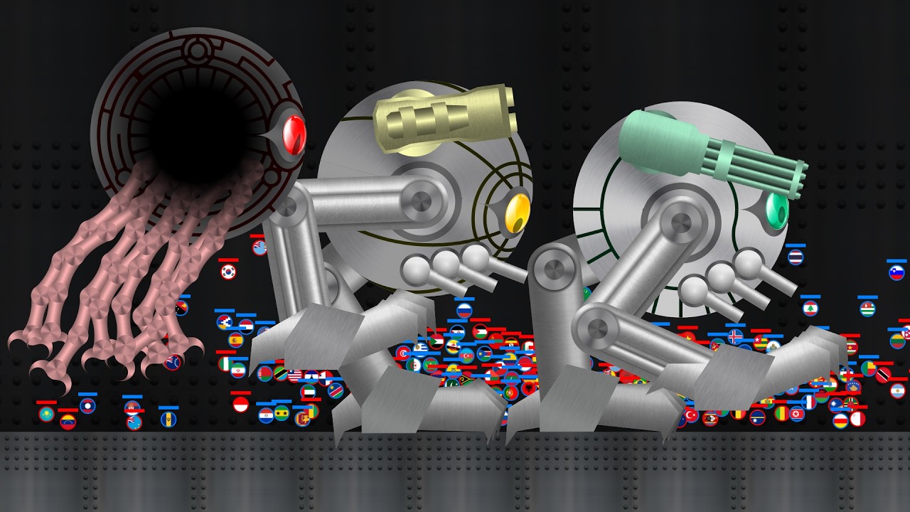 Escape From the Evolving Juggernaut - Survival Marble Race Countries