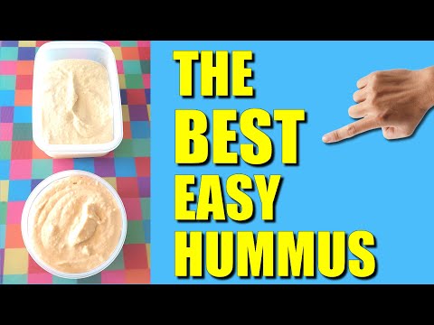 The BEST Easy Hummus Recipe | Plain + Peri Peri, Paprika & Pepper Hummus