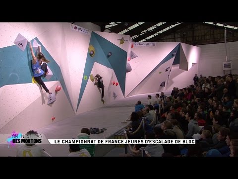 Le championnat de France Jeunes d'escalade de bloc