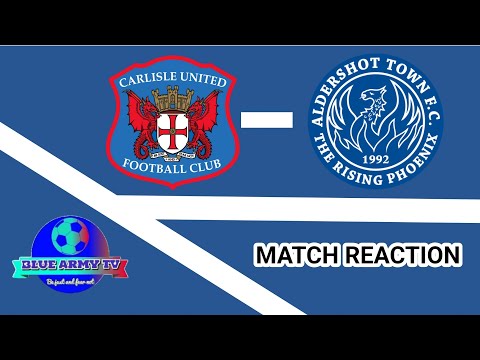 Carlisle United 2-0 Aldershot Town