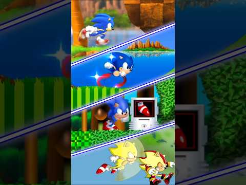 Sonic 1,2,3 HD & Sonic CD 2: Chaos Time ✨ Sonic Fan Games Shorts #sonicshorts