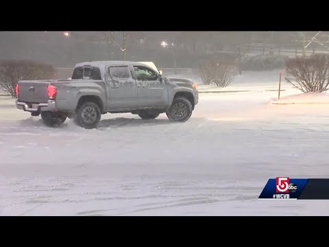 Residents on heavy, wet snow: 'It's getting wicked slippery'