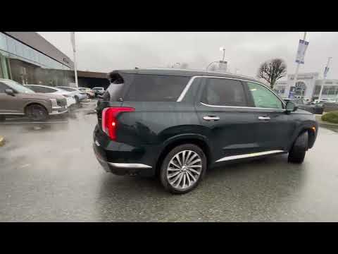 2024 Hyundai Palisade Ultimate Calligraphy 7-Passenger AWD in Green for sale at Abbotsford Hyundai in Abbotsford, BC