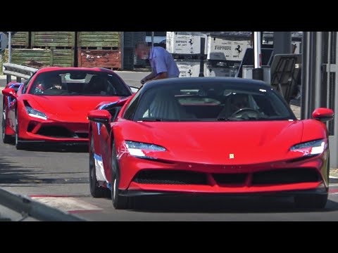 CARSPOTTING In MARANELLO - FERRARI 296 GTB, Testarossa, 812 GTS, SF90 Stradale, F8 Tributo & more!