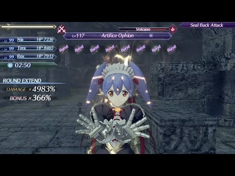 Xenoblade Chronicles 2 1.5 - Poppi QT - All 4 Specials in one Chain Attack with Damage Caps