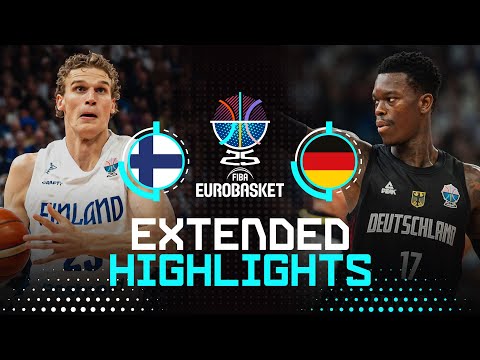 Finland 🇫🇮 vs Germany 🇩🇪 | Extended Highlights | FIBA EuroBasket 2025
