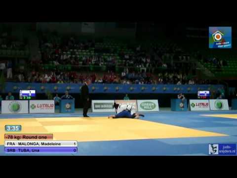 Judo European Championships Juniors Sarajevo 2013: Malonga (FRA) - Tiba (SRB) [-78kg]