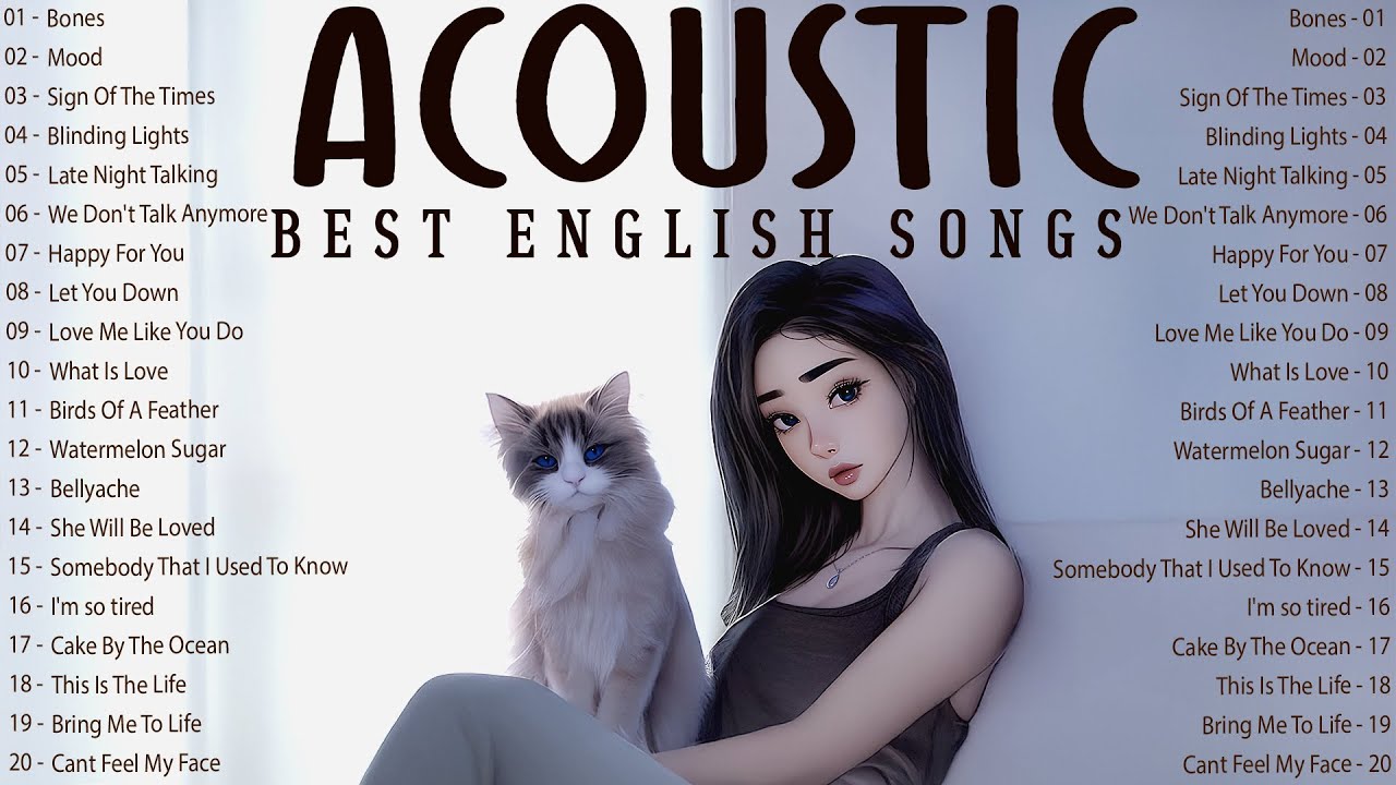 Acoustic Songs with Lyrics 2025 🌅 Morning English Songs Playlist for Calm Energy