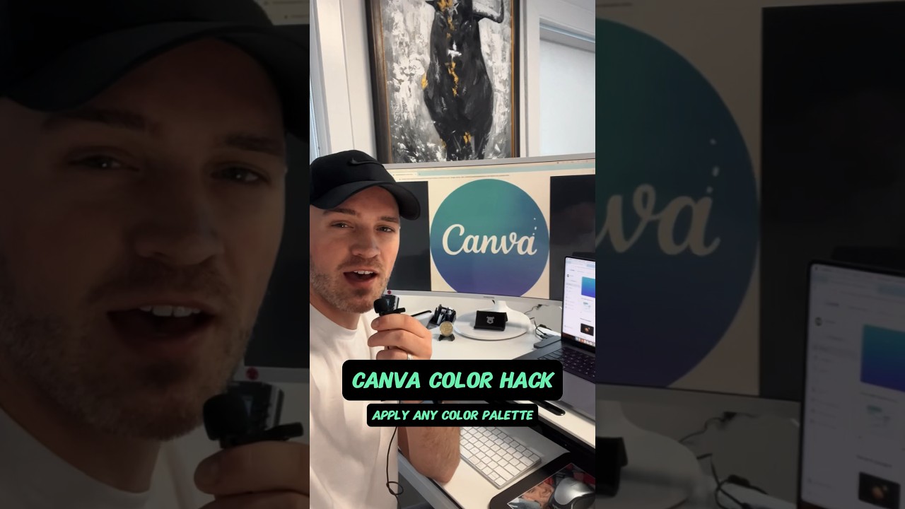 Apply any color palette to your #Canva content 🤯 Improve your designs with your branding