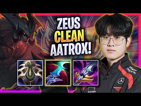 ZEUS IS SUPER CLEAN WITH AATROX! - T1 Zeus Plays Aatrox TOP vs Rengar! | Season 2024