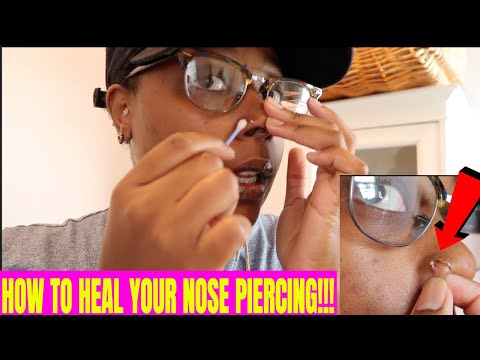 HOW TO CLEAN AND HEAL YOUR NOSE PIERCING! | nose...