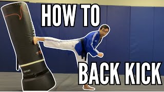 How To Back Kick Tutorial | Catholic Karate Lesson