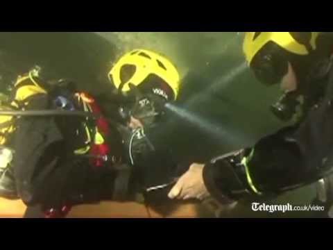 Costa Concordia: underwater footage shows divers' inspection
