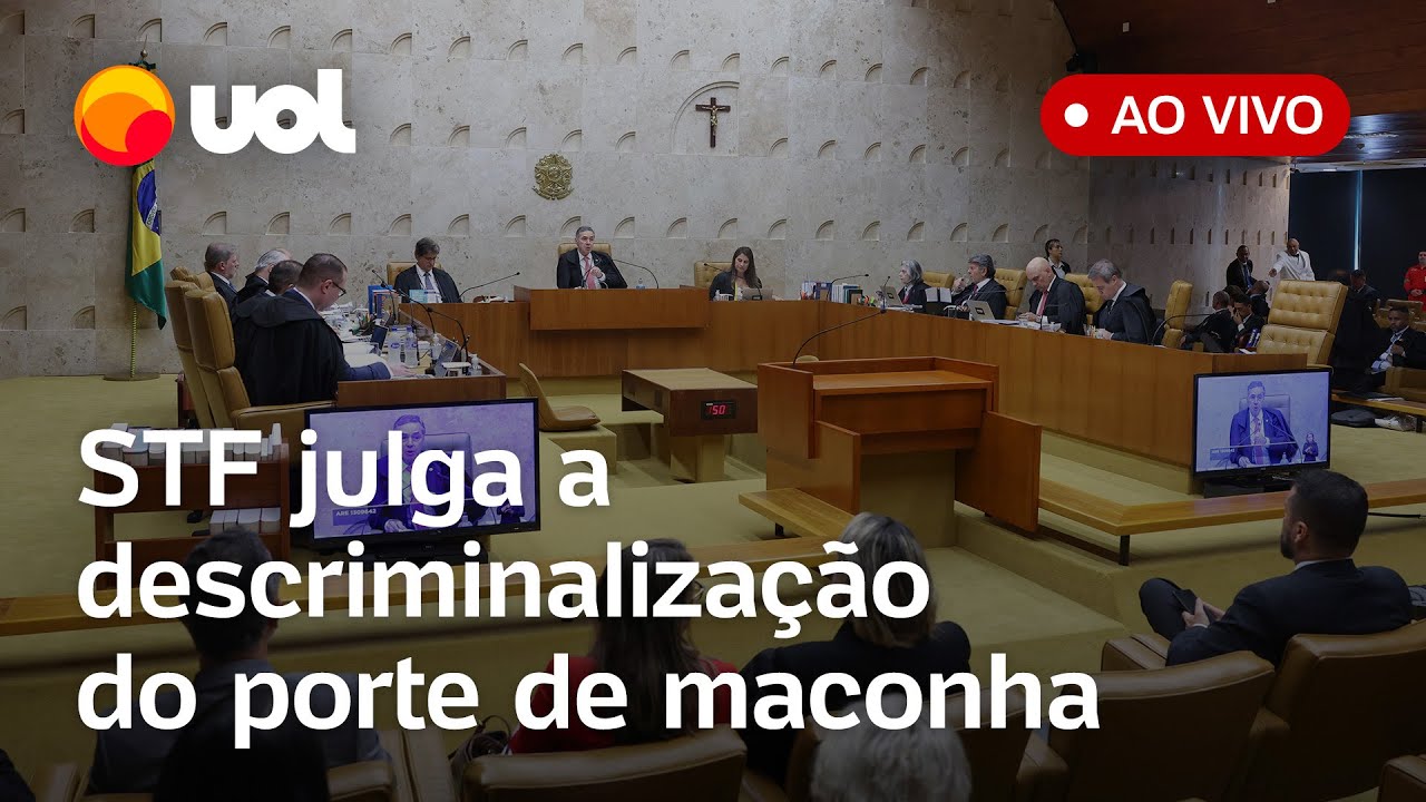STF forma maioria para descriminalizar o porte de maconha para uso pessoal; assista ao vivo