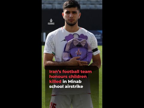 Iran’s football team honours children killed in Minab school airstrike | #ajshorts