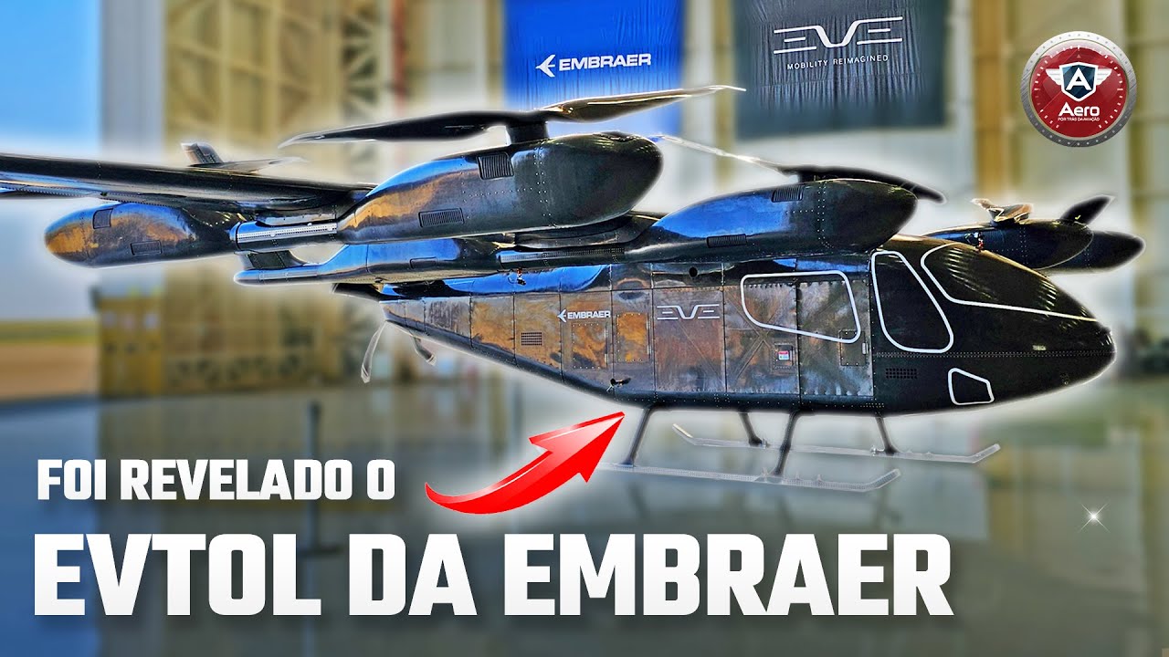 EXCLUSIVO: Veja de perto o eVTOL da EMBRAER que acabou de ser REVELADO