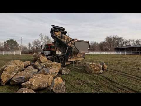 Seed & Big Boulder Deliveries, Placing a Few of the Boulders  & Planting Lisianthus Seeds! 🌱🪨🌸