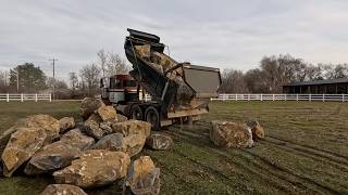 Seed & Big Boulder Deliveries, Placing a Few of the Boulders & Planting Lisianthus Seeds! 🌱🪨🌸