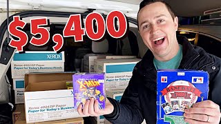 A basement FULL of SEALED sports cards... I bought that