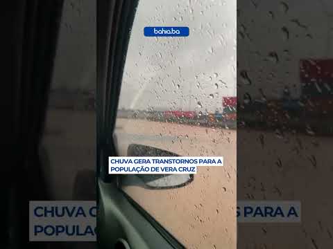 Chuva gera transtornos para a população de Vera Cruz