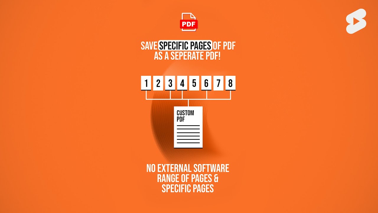 Save Specific Pages of PDF as a Separate PDF (WITHOUT External Software) #shorts #pdf