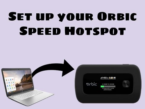 Set up your Orbic Speed Hotspot