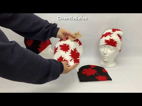 WINTER HAT - CANADA BIG RED LEAFS (12/PK) #30639