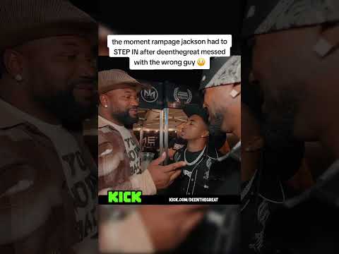 rampage jackson had to STEP IN after deenthegreat messed with the wrong guy