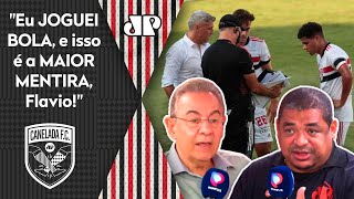 Flavio Prado aponta ‘erro gravíssimo’ do São Paulo, mas Vampeta rebate