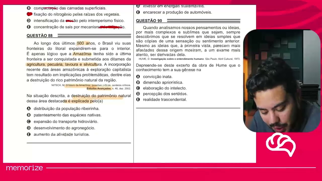 Resolução em Vídeo — Questão 88 ENEM 2018 PPL